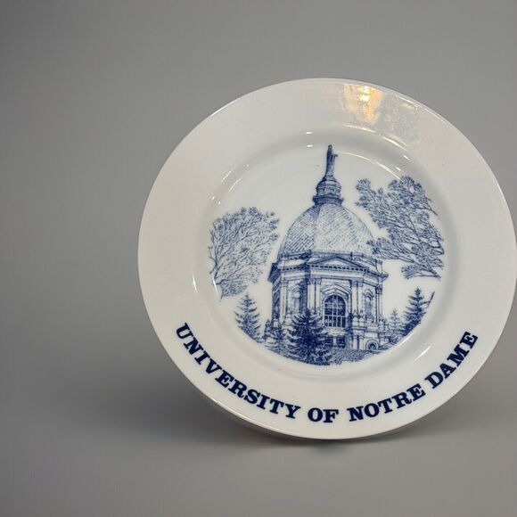University of Notre Dame Golden Dome Limited Edition Collectors Ceramic Plate - Picture 1 of 5